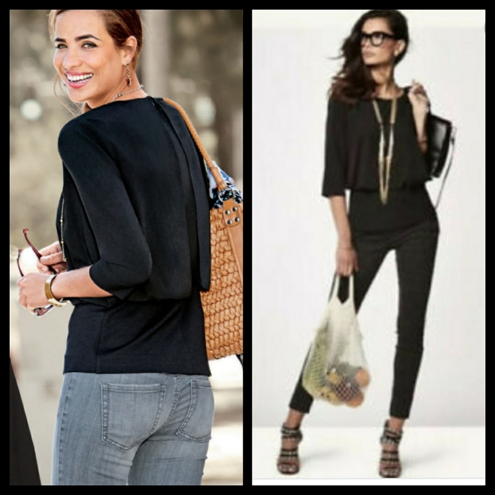 NWOT Cabi Indulge top - black